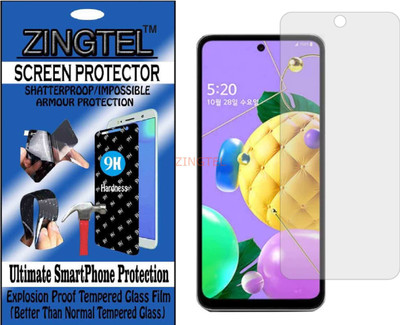 ZINGTEL Impossible Screen Guard for LG Q52(Pack of 1)
