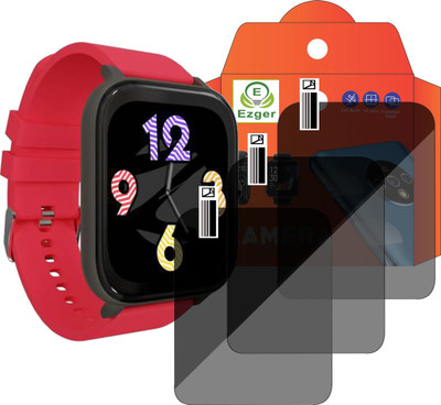 EZGER Screen Guard for ZEBRONICS ZEB-FIT8220CH Smartwatch Screen Guard(Pack of 3)