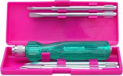 VISKO ORL0016 Screwdriver Kit With 5 Blades Including 1 Tester , Hand Tools Kit Combination Screwdriver Set(Pack of 5)