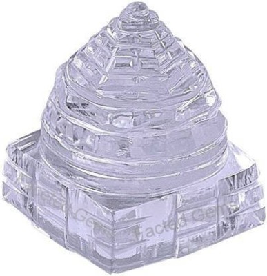 gandak Lord Pure Sphatik Shree Yantra for Home/Car/Bank/Office Glass Yantra(Pack of 1)