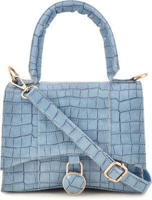 Sakwoods Blue Sling Bag Women Pu Shoulder Bag