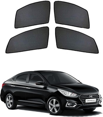 PEEPS STORE Side Window Sun Shade For Hyundai Verna(Black)