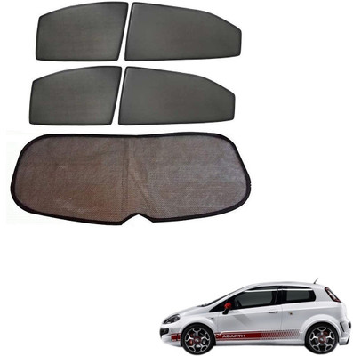 KOZDIKO Side Window Sun Shade For Fiat Abarth Punto(Black)