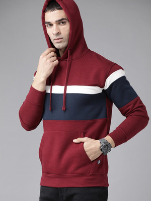 Roadster Full Sleeve Color Block Men Sweatshirt