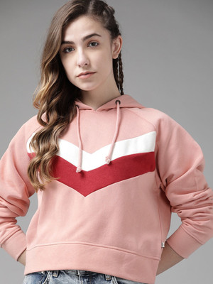 Roadster Full Sleeve Color Block Women Sweatshirt