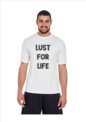 APMANTRA Self Design Men Round Neck White T-Shirt