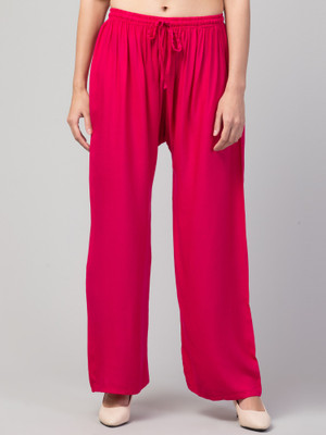FamBee Relaxed Women Pink Trousers