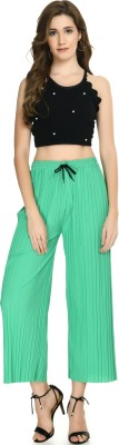 GLADLY Relaxed Women Light Green Trousers