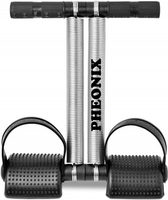 Pheonix Abs Tummy Trimmer With DOUBLE Steel Spring Burn Off Calories & Tone Your Muscles Ab Exerciser(Black, Silver)