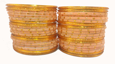 Suhagan Glass Zircon Bangle Set(Pack of 40)