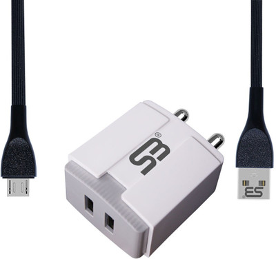 SB 12 W 3.4 A Wall Charger for Mobile with Detachable Cable(White, Cable Included)