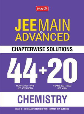 44 + 20 Years Chapterwise Solutions Chem for Jee (Adv + Main)(English, Paperback, unknown)