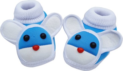 LMN Child Care Booties(Toe to Heel Length - 12 cm, Sky Blue)