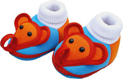 Art India Collection Booties(Toe to Heel Length - 12 cm, Orange, Sky)