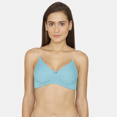 Rosaline By Zivame Women T-Shirt Non Padded Bra(Blue)