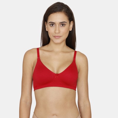 Rosaline By Zivame Women T-Shirt Non Padded Bra(Red)