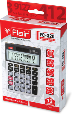FLAIR 133625 FC - 320 Basic  Calculator(12 Digit)