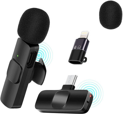 OSR Traders K8 BEST QUALITY TYPE C WIRELESS Microphone Plug & Play Mic for YouTube VIDEO Camera Microphone