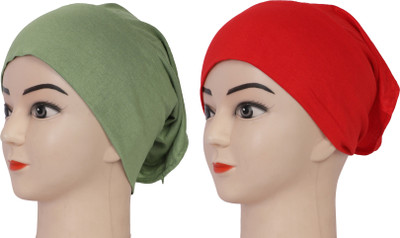 MONATI Solid Beanie Cap(Pack of 2)