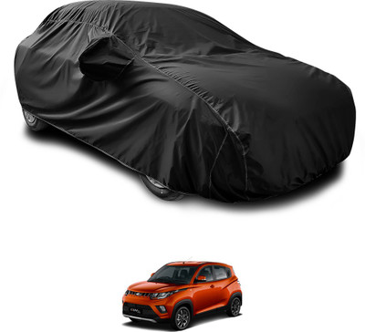 GOSHIV-car and bike accessories Car Cover For Mahindra eKUV100 (With Mirror Pockets)(Black)