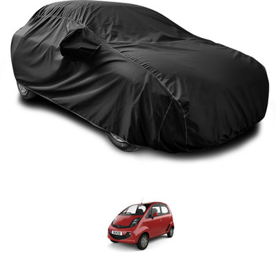 GOSHIV-car and bike accessories Car Cover For Tata Nano Genx (With Mirror Pockets)(Black)