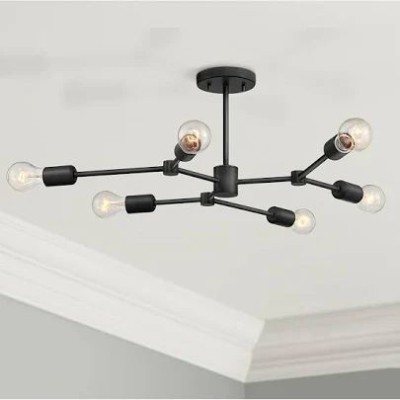 antique nautical creations ANCJ27-BL Chandelier Ceiling Lamp(Black, White)