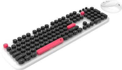 iGear KeyBee Pro Colourful Wireless Keyboard & Mouse Combo 2.4 GHz Dropfree Connection Combo Set