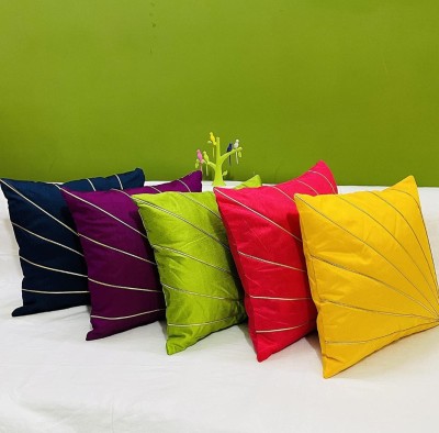 Fazar Creations Abstract Cushions Cover(Pack of 5, 40 cm*40 cm, Multicolor)