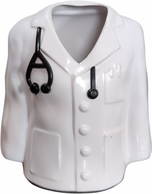 Ab Sab 1 Compartments PLA Plastic Doctor Pen Pencil Holder(White)
