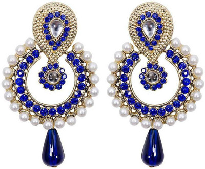 STYYLO FASHION Diva Style Zircon Alloy Chandbali Earring