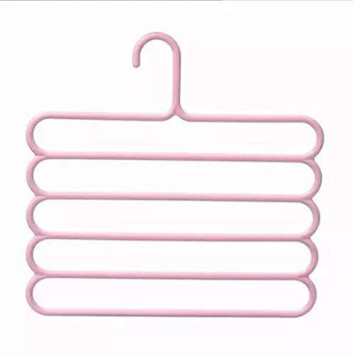 Scoovi 5 Layer Pants Clothes Hanger Wardrobe Storage Organizer Rack (Assorted Colour) Accessories Organizer