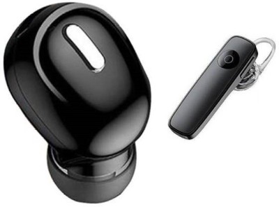 samipna P20 BLACK WITH KAJU HEADPHONE Bluetooth Headset(Black, True Wireless)