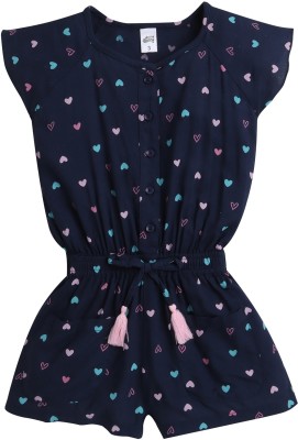 Spring Bunny Printed Girls Jumpsuit
