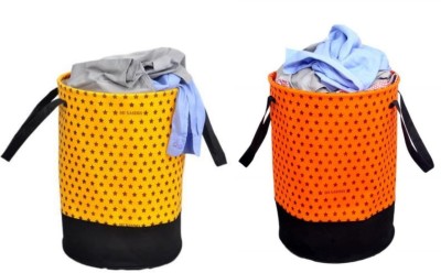 SH NASIMA 45 L Yellow, Orange Laundry Bag(Non-Woven)