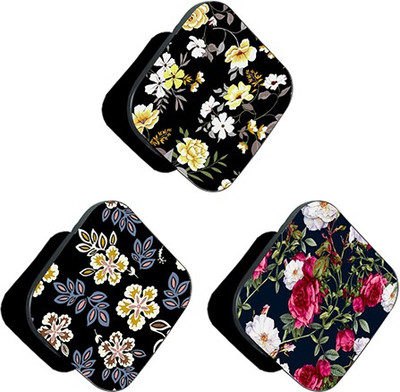 iCopertina PACK OF 3 Yellow White Floral and Florals Mobile Holder