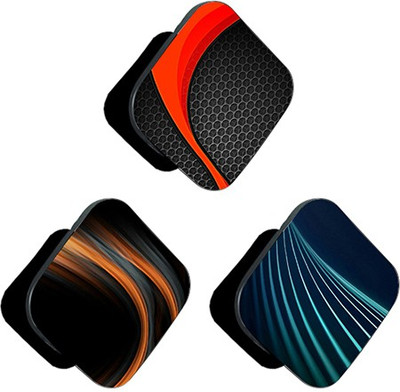 iCopertina PACK OF 3 Blue Red and Orange Abstracts Mobile Holder