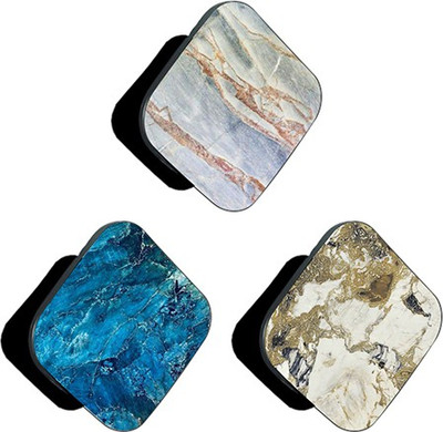 iCopertina PACK OF 3 Blue And White Marble Patterns Mobile Holder