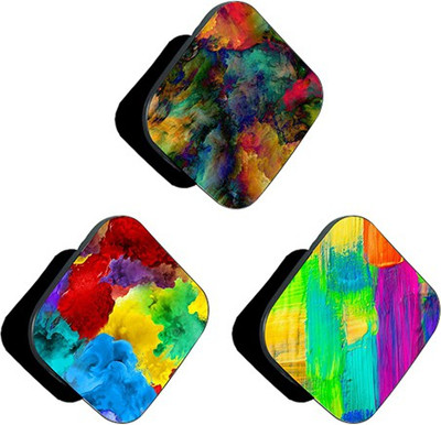 iCopertina PACK OF 3 Colorful Paint Abstracts Mobile Holder