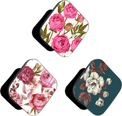 iCopertina PACK OF 3 Pink Florals and White Floral Mobile Holder