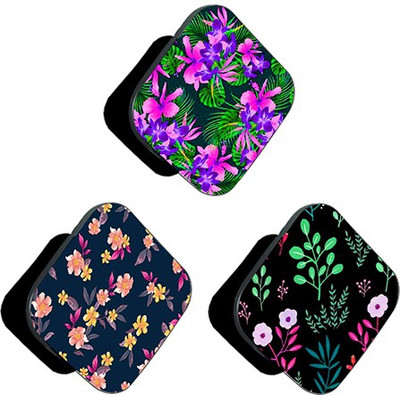 iCopertina PACK OF 3 Small Floral Patterns Mobile Holder