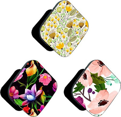 iCopertina PACK OF 3 Yellow Small Floral Pink And Colorful Florals Mobile Holder