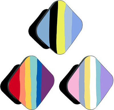 iCopertina PACK OF 3 Colorful Vertical Stripes Mobile Holder