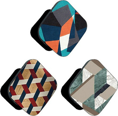 iCopertina PACK OF 3 Blue Red Abstract Pattern And Abstracts Mobile Holder