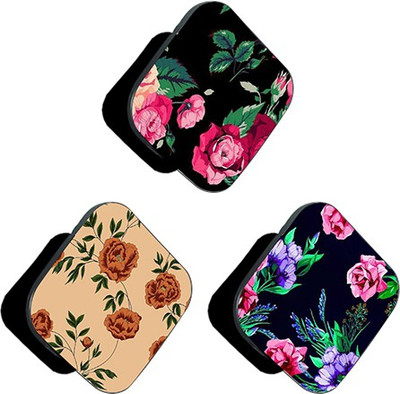iCopertina PACK OF 3 Red Brown And Pink Rose Florals Mobile Holder