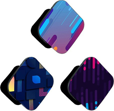 iCopertina PACK OF 3 Blue Purple Patterns And Abstract Mobile Holder