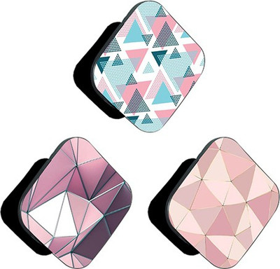 iCopertina PACK OF 3 3D Triangle Pattern And Triangle Patterns Mobile Holder
