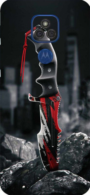 LAMHA MOTOROLA E7 PLUS Mobile Skin(Ultra Super Killler Knife Skin With High Matte Finish.)