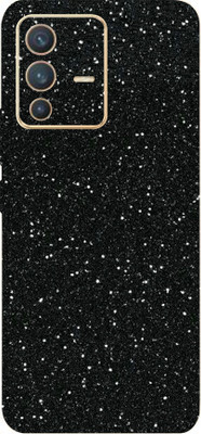 LAMHA Vivo V23 5G Mobile Skin(Ultra Super Black Glitter With High Matte Finish.)