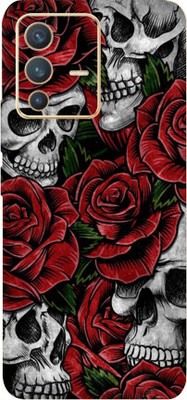 LAMHA Vivo V23 5G Mobile Skin(Ultra Super Roses And Skulls Shape High Matte Finish.)