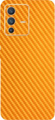 LAMHA VIVO V23 pro Mobile Skin(Ultra Super Golden carbon fiber Skin With High Mattte Finish.)